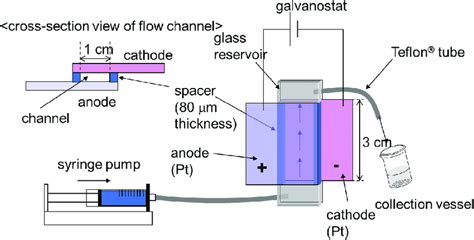 Schematic Illustration Of The Electrochemical Flow Microreactor