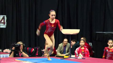 Tan Sixin Vault 2012 Kelloggs Pacific Rim Championships Youtube