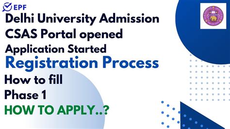 Delhi University Csas 2022 Portal Full Details For Du Admission