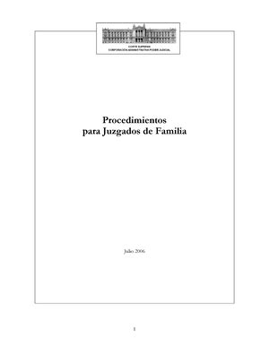 Procedimiento De Familia Procedimiento De Familia Generalidades