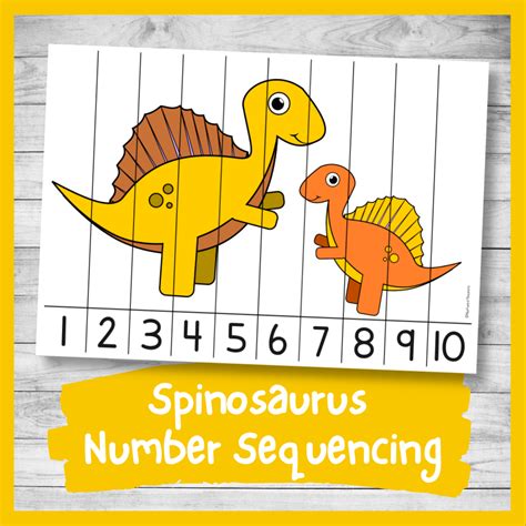 Triceratops Number Sequencing Puzzle Printable Pdf Nurtured Neurons