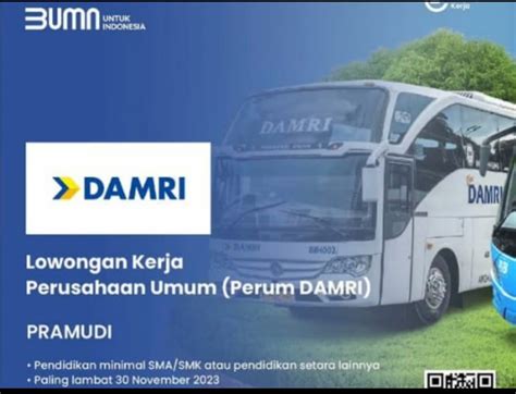 Perusahaan Umum Damri Buka Lowongan Kerja Untuk Lulusan Sma Deadline