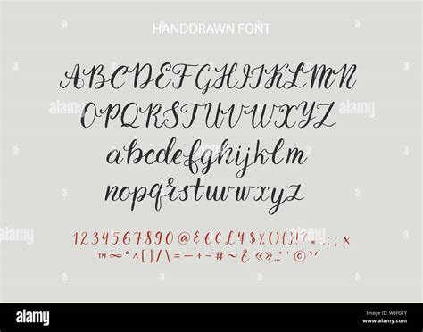 Handwritten Script Font Hand Drawn Brush Style Modern Calligraphy