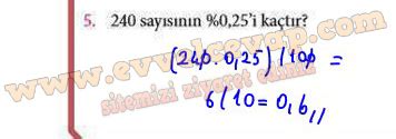 240 sayısının %0,25’i kaçtır? - Evvel Cevap