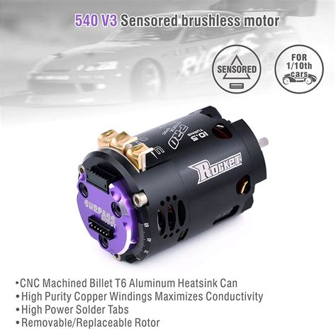 Hobbywing 10BL120 120A ESC 540 V3 Brushless Motor Combo For 1 10 1 12