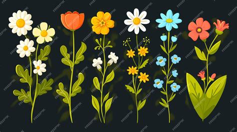 Premium Photo Floral Vector Collection