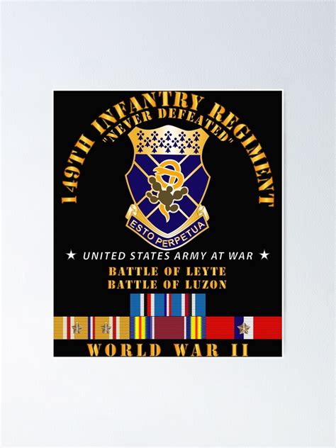 Army Th Infantry Regiment Battle Of Leyte Luzon Coa Wwii