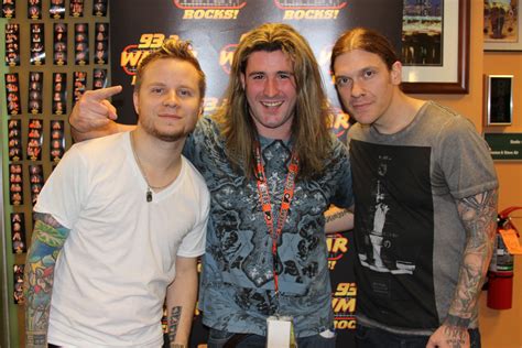 Zach Myers and Brent Smith of Shinedown with at the WMMR Studios Divorce, Brent Smith, Myer ...