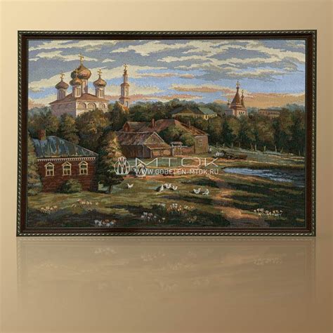 Картина из гобелена "Московский дворик" | Купить в интернет-магазине МТОК