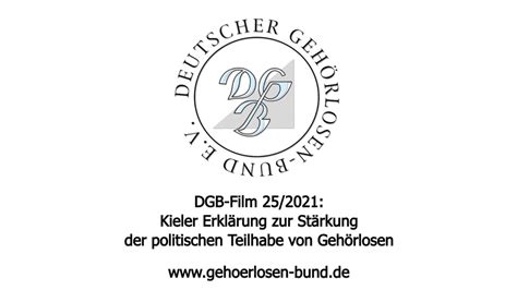 Dgb Film Kieler Erkl Rung Zur St Rkung Der Politischen