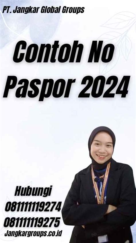 Contoh No Paspor 2024 Jangkar Global Groups