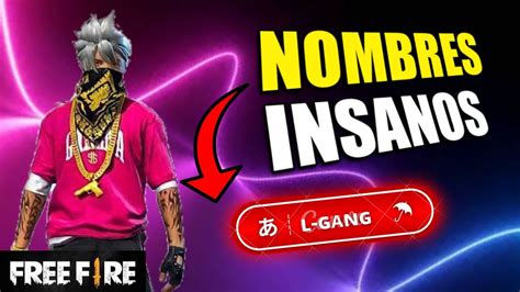 Los NOMBRES MÁS INSANOS para FREE FIRE que dan miedo YouTube