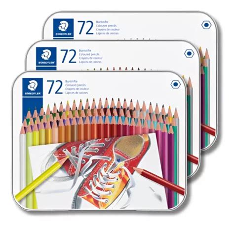 Estojo De Lápis De Cor Hexagonal Staedtler 72 Cores 3 Uni Frete grátis