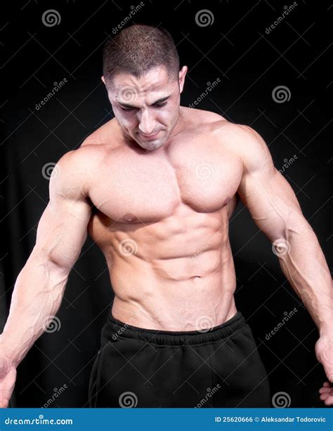 Construtor De Corpo Masculino Atrativo Sexy Atl Tico Foto De Stock