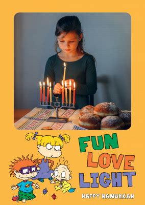 Rugrats Fun Love Light Happy Hanukkah Karten F R Kinder