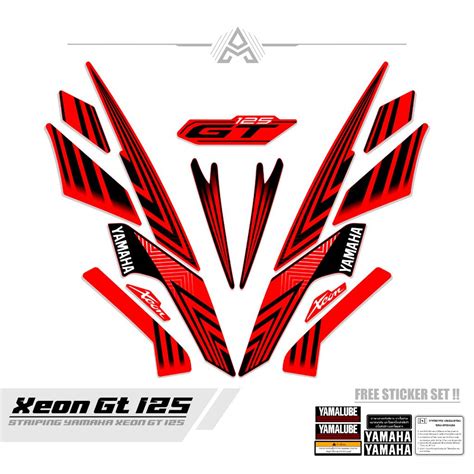 Jual STRIPING XEON GT 125 MTF 8 STICKER SETIKER STIKER