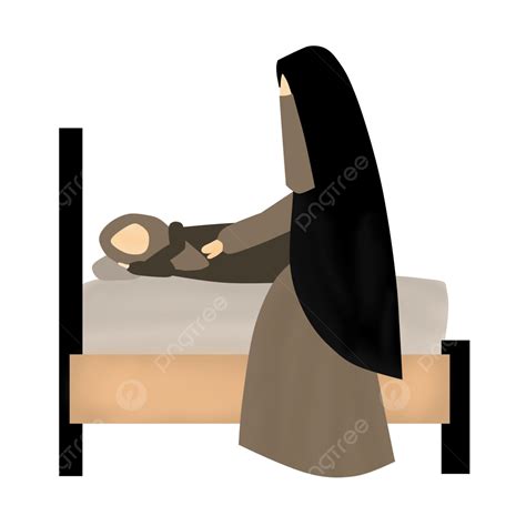 Mom And Daughter Clipart Hd Png Mom Wakes Her Daughter Sahur Mom