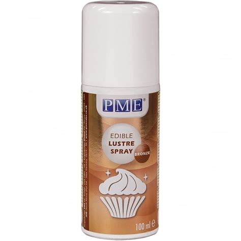 Bronze Edible Lustre Spray Icing Colouring 400ml By PME