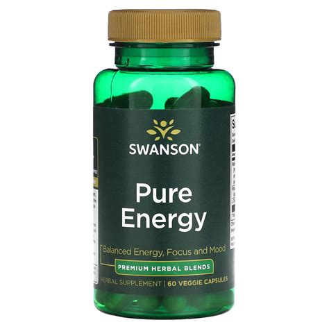 Swanson Pure Energy 60 Veggie Capsules