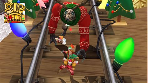 Temple Run Peppermint Sprint Challenge The Elf Duo Winky And Pip