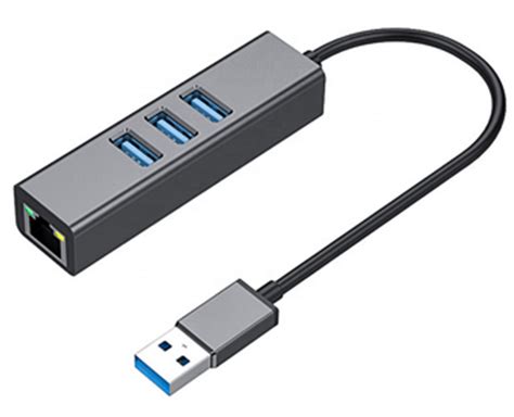 Karta Sieciowa Koncentrator 3x USB 3 0 GIGABIT LAN 100 1000Mb RJ45 Agog