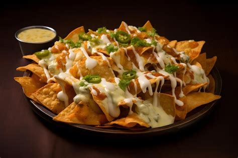 Premium AI Image | Nachos with Melted Cheese