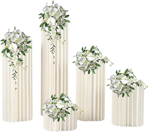 Amazon TFCFL 5 Pcs Cardboard Vases Foldable Cardboard Centerpiece