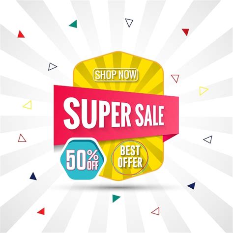 Premium Vector Super Sale Banner Design Vector Illustration