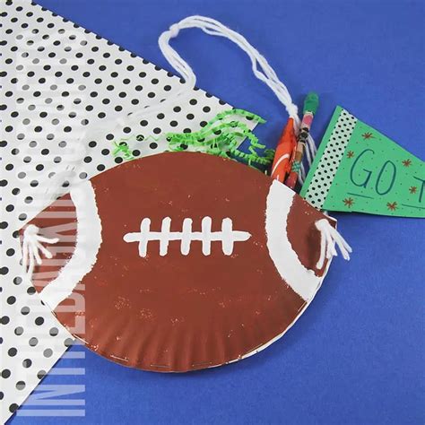 Paper Plate Football Craft • In the Bag Kids' Crafts