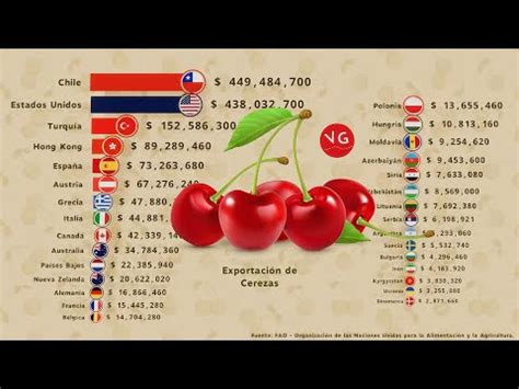 Los Países que Más Cerezas Exportan en el Mundo YouTube