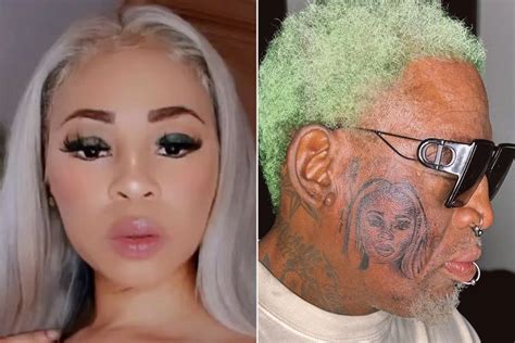 Dennis Rodman Gets Huge Tattoo Of Girlfriend Yella Yella On His Face