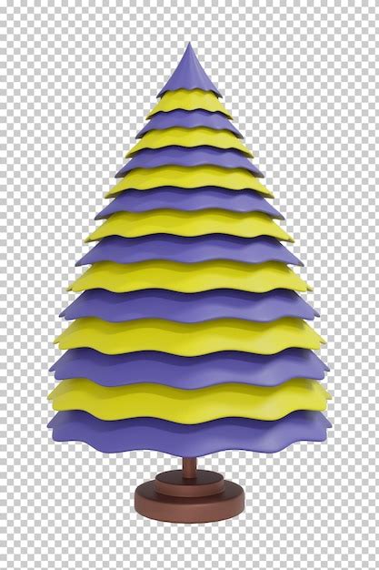 Premium Psd Christmas Tree Isolated D Rendering