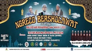 LIVE NGRECO BERSHOLAWAT MAULID NABI U0026 TASYAKURA Doovi