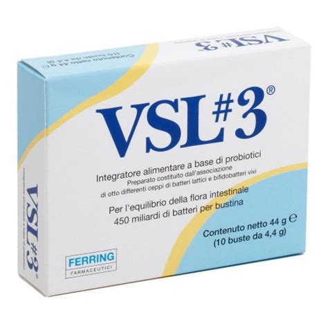 VSL3 PROBIOTICO 10 Bustine Integratore Per L Equilibrio Della Flora