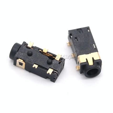 Pcs Mm Female Audio Connector Pin Smt Smd Headphone Jack Socket