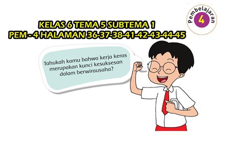 Kunci Jawaban Tematik Kelas 6 Tema 5 Subtema 1 Pembelajaran 4 Halaman 36 37 38 41 42 43 44