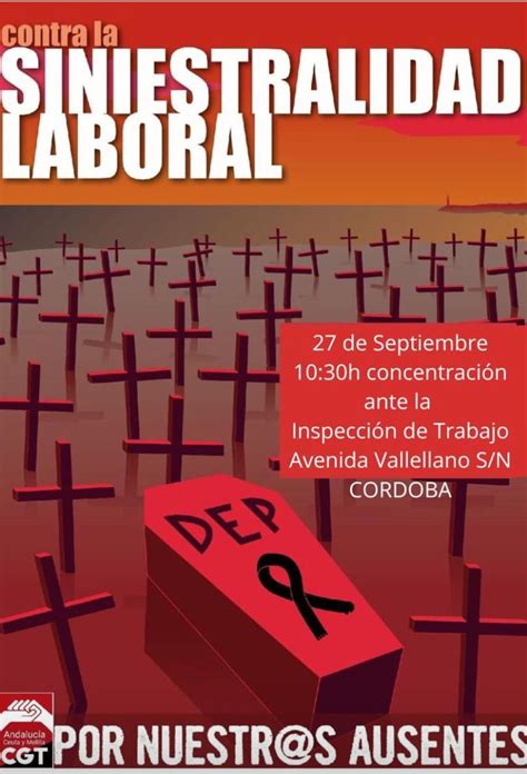 CGT Andalucía presenta en Córdoba informe sobre siniestralidad laboral