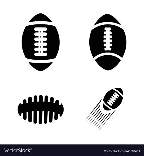 American football logo Royalty Free Vector Image