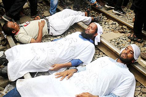 Railway Workers Protest Halts Train Services The Financial Express