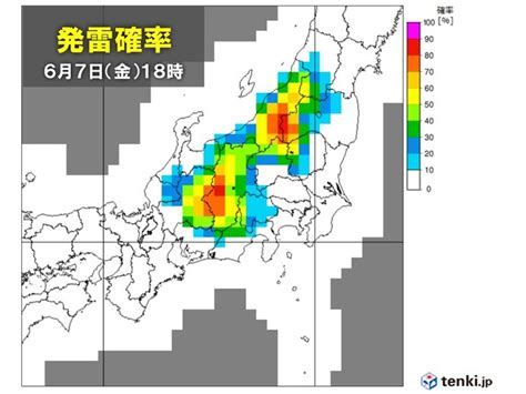 東海や関東甲信の山沿いに雷雲 都内にも雨雲 夜9時頃まで急な雨や落雷・突風に注意tenkijp Goo ニュース