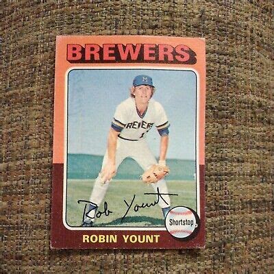 1975 Topps ROBIN YOUNT 223 Rookie RC MLB HOF Brewers EBay