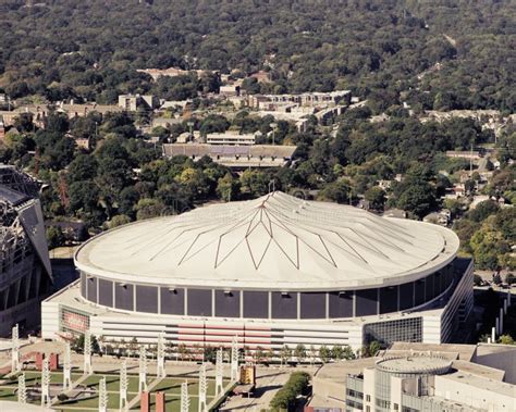 Panoramic of Georgia Dome and Mercedes Benz Stadium Editorial Stock ...