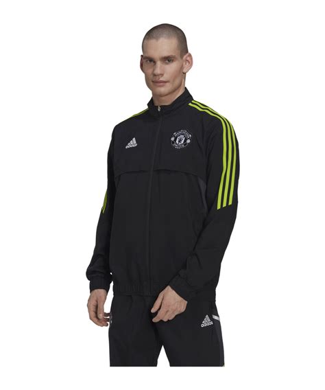 Adidas Manchester United Prematch Jacket Noir