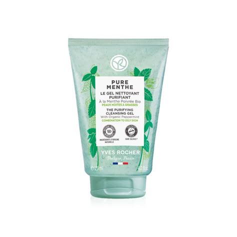 Yves Rocher Oil Control Gel Cleanser 125 ml - เจลล้างหน้า ออร์แกนิคมินท ...