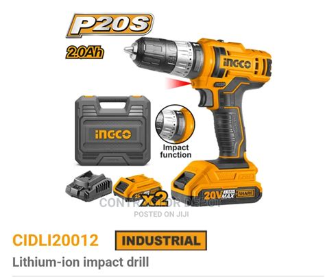 Ingco Lithium Ion Impact Drill V In Lagos Island Eko Electrical