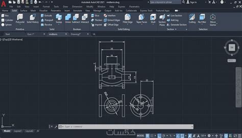 الرسم الهندسى باستخدام الأوتوكاد Autocad خمسات