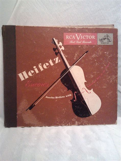 Jascha Heifetz Violin Emanuel Bay Piano Heifetz Concert Encores