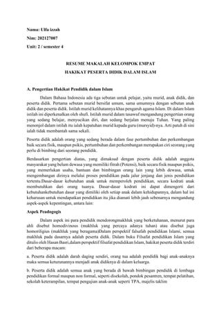 RESUME MAKALAH FILSAFAT KEL 4 Pdf