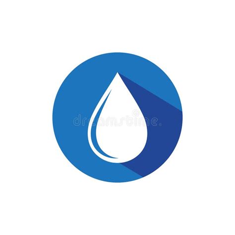 Water Drop Logo Template Vector Illustration Stock Vector