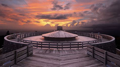 Observatory At The Summit Of Brasstown Bald In Blue Ridge Mountains